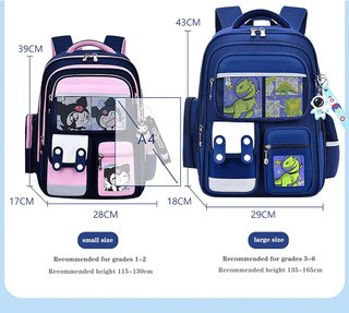Mochila KUROMI Mod423220cm con reloj Nuevo Mochila Escolar para niños y niñas , Kawaii