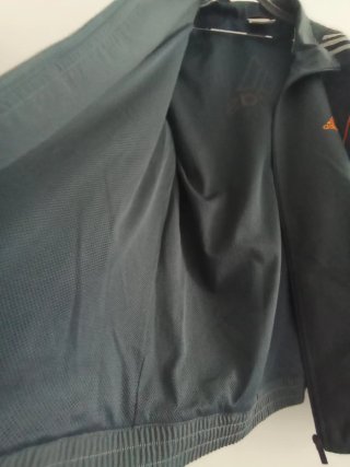 Chaqueta Adidas Vintage Gris Naranja