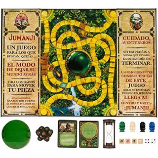 Spin Master Games - Jumanji Juego de Mesa en Español para 2-4 Jugadores, Infantil y Adultos - Regalo Niños 8 años + - Juegos de Mesa Niños 8 Años +