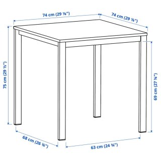 Mesa cuadrada Vihals Ikea semi nuevo
