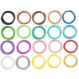 Lapiz 3D printer Modelo 3041-2Y (azul) 20 filamentos x 5 metros c/u ( 100m ) Nuevo