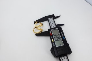 Pendientes Oro 18k Diseño Infinito Griego