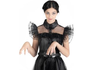 Ciao Disfraz Miercoles Addams Vestido Fiesta 80261969 Nuevo (talla M)