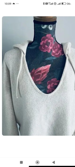 Sudadera Zara Beige Suave