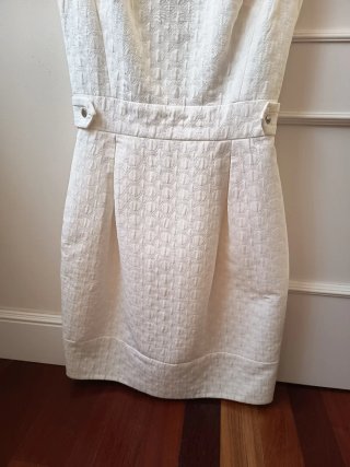 Vestido Karen Millen Blanco Talla XS