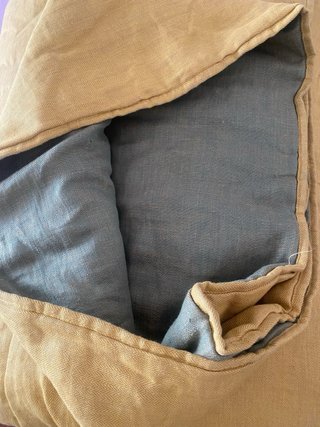 Edredón reversible hecho a mano