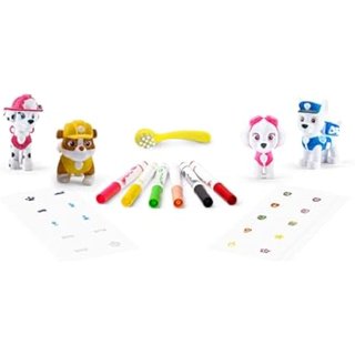 Crayola - Washimals Paw Patrol, Set de Actividades con 4 Cachorros, 6 Rotuladores Lavables, 40 Pegatinas, Diversión y Regalo para Niños, a Partir de 3 años, 74-0290