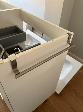 Mueble lavabo doble seno 120cm + grifería + toalla
