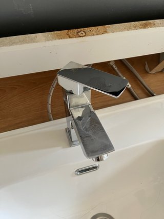 Mueble lavabo doble seno 120cm + grifería + toalla