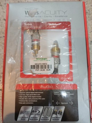 Cavo audio ottico Toslink da 2m