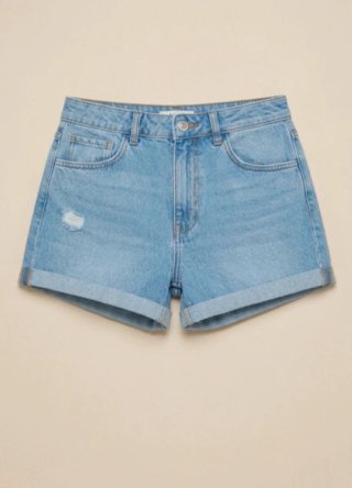 Pantalón corto vaquero con bolsillos