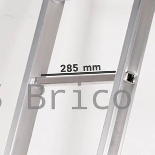 Escalera Telescópica Articulada Aluminio 3+3 Pestaña
