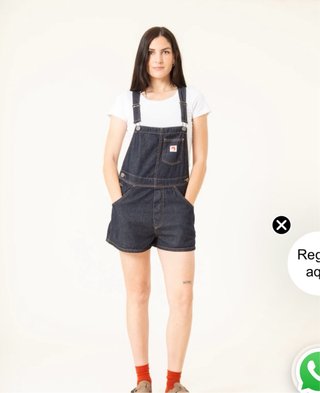 Peto corto vaquero Capitan Denim