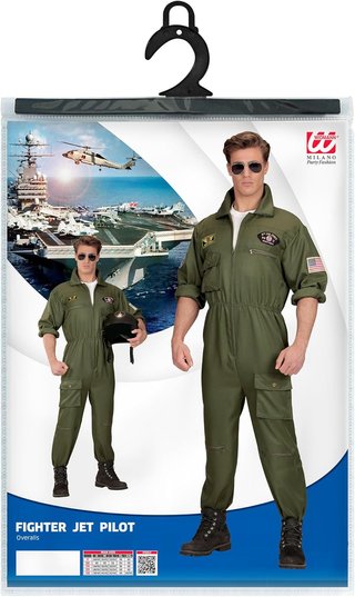 Widmann Milano Piloto de caza disfraz , disfraces, B0F4PPWT Nuevo (talla M)