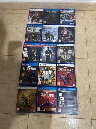 Lote Videojuegos PS4 y PS5