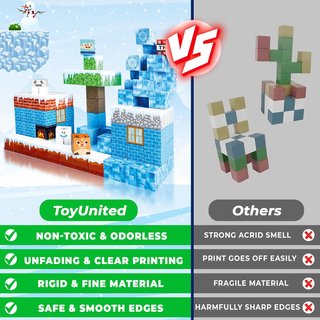 Maqueta puzzle Cubos Hielo Modelo ZH-004 Nuevo, Bloques magnéticos, 100 Bloques de construcción magnéticos