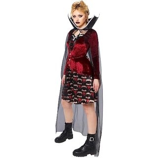 Amscan Disfraz Vampiresa medianoche B0C69YX5 Nuevo (talla 40-42)