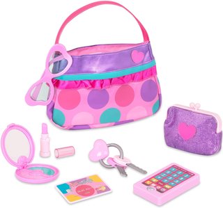 Battat- Play Circle – Set de Maquillaje y Belleza – Vestir Accesorios de Moda – El Juego de aparentar – Juguetes para niños – A Partir de 3 años – Princess Purse Set