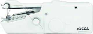 Maquina de Coser Jocca REACONDICIONADO marcas minimas- Máquina de Coser Portátil Jocca con 48 Accesorios de Costura - Doble Puntada - Ideal para Remallar - Uso Doméstico y Manual - Antideslizante