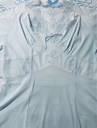 Camicia da notte vintage azzurra taglia 50/52