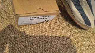 Zapatillas de esparto a rayas, edición limitada