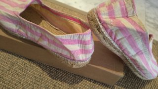 Zapatillas de esparto a rayas, edición limitada