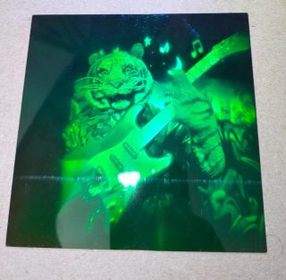 Holograma Vintage Tigre Guitarra 80/90