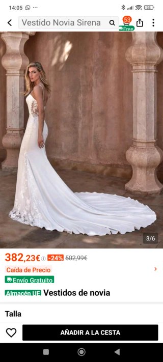 Vestido Novia Sirena Nuevo Sin Estrenar