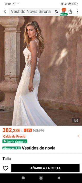Vestido Novia Sirena Nuevo Sin Estrenar