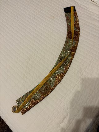 Cintura donna con paillettes e perline