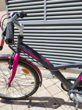 Bicicleta niña B'TWIN rosa