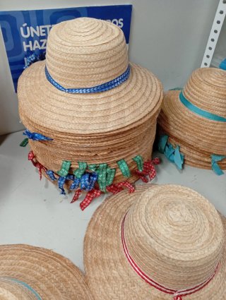 Sombreros de paja infantiles 44 cm