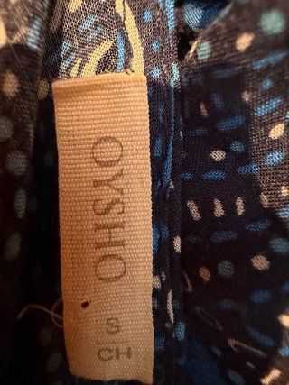 Vestido largo estampado corte imperio