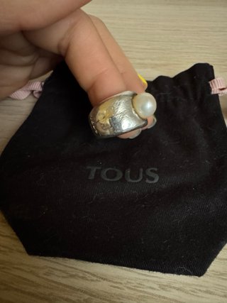 Anillo Tous Duna Plata y Perla Cultivada
