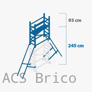 Andamio Modular Aluminio - 4,45 Metros - Pack A+B
