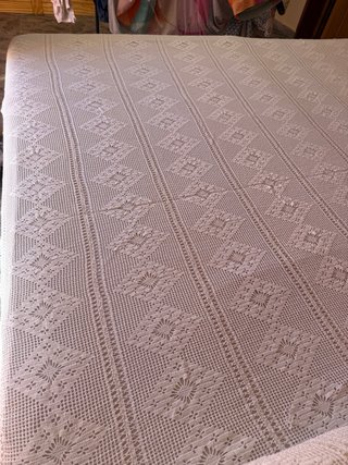 Colcha ganchillo cama 1.50
