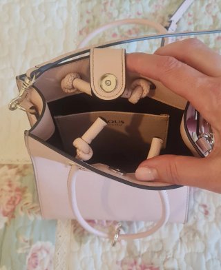 Bolso bandolera TOUS rosa empolvado