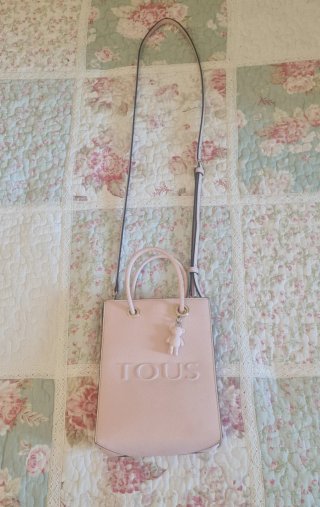 Bolso bandolera TOUS rosa empolvado