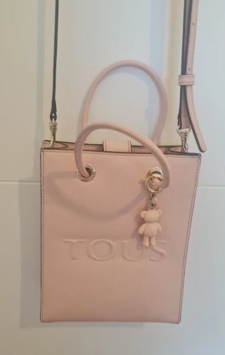 Bolso bandolera TOUS rosa empolvado