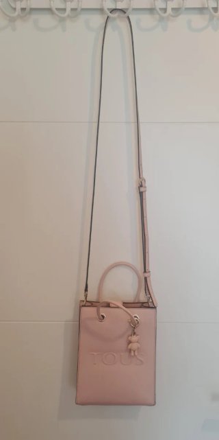 Bolso bandolera TOUS rosa empolvado