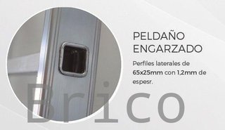 Escalera Aluminio 1x19 - 5 Metros - 66x25mm