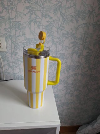 Taza Térmica Stanley Rayas Amarillas