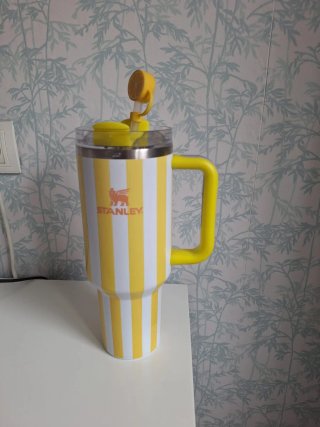 Taza Térmica Stanley Rayas Amarillas