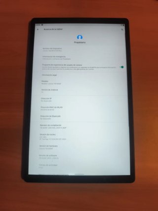 Tablet Lenovo Negra/Azul
