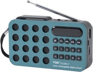 Radio Digital solar TGK TG-2301S Nuevo ROJO