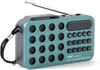 Radio Digital solar TGK TG-2301S Nuevo ROJO