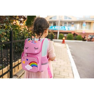 Mochila de unicornio , mochilas escolares para niñas, niños, infantil, rosa