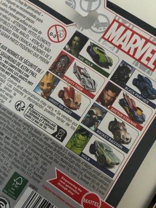 7 Hot Wheels Marvel