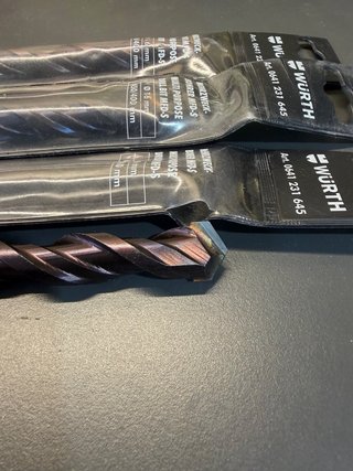 Lote 3 Brocas Wurth 16mm 450/400mm Nuevas