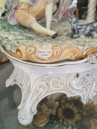 Figura lámpara de porcelana lorenzon